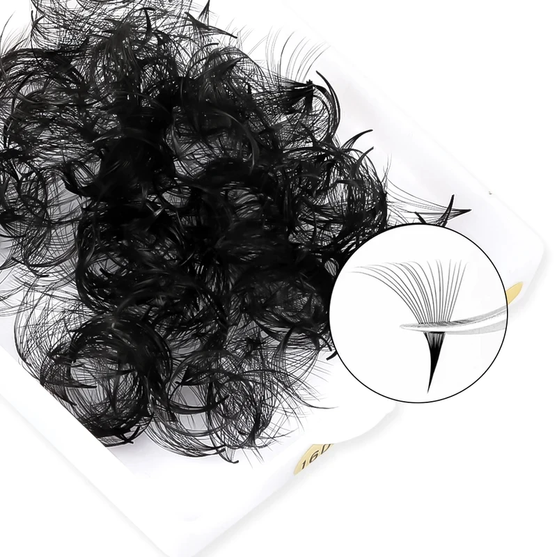 TDANCE 1500 Fans Loose Fans Slim Narrow Sharp Stem Pointy Base Loose Fans Medium Stem Thin Premade Volume Fans Eyelashes