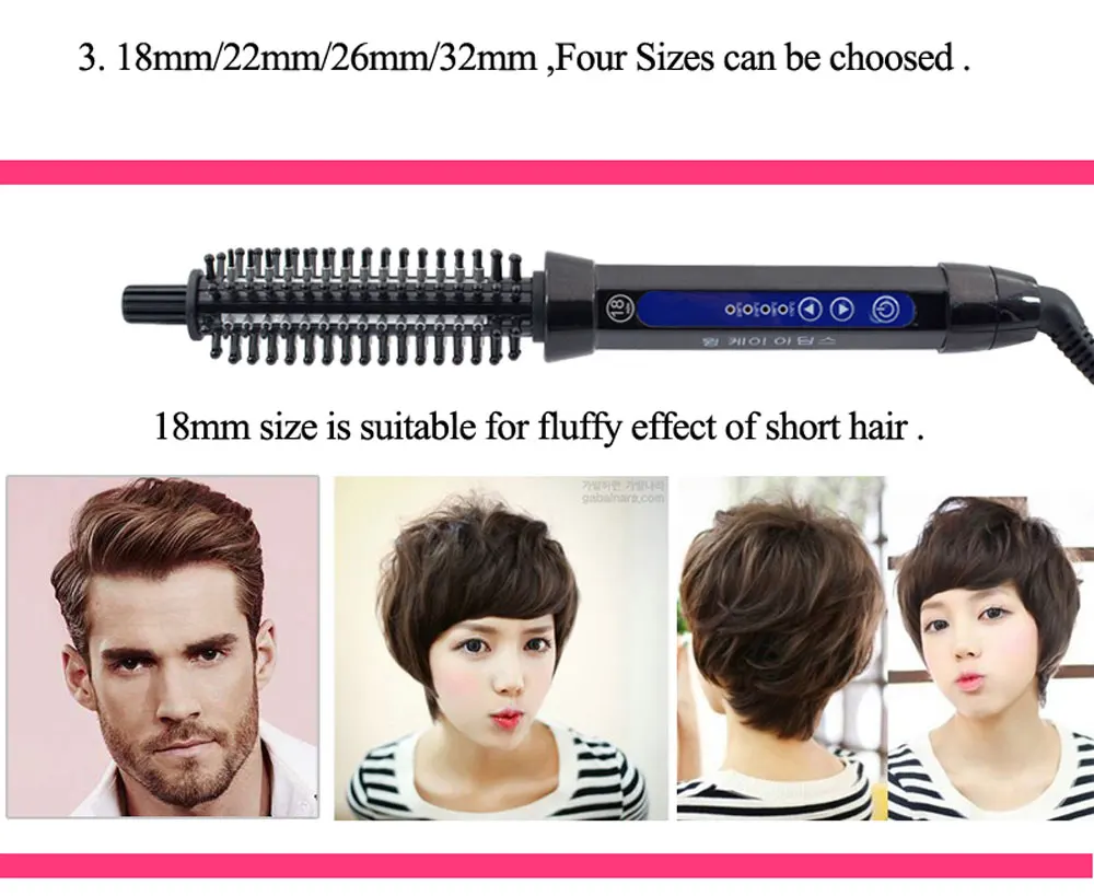 Ceramic Hair Brush Curler Electric Hair brush Comb Hair Curling Roller Hair Curling Iron
