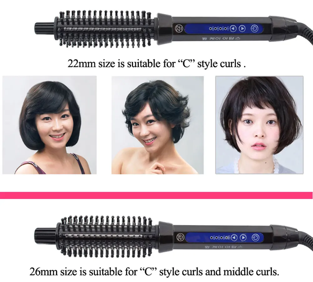 Ceramic Hair Brush Curler Electric Hair brush Comb Hair Curling Roller Hair Curling Iron