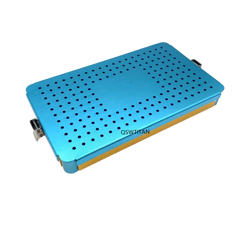 Aluminium Sterilization Case For Opthalmic Dental Surgical Instrument Tools Disinfection Tray Box
