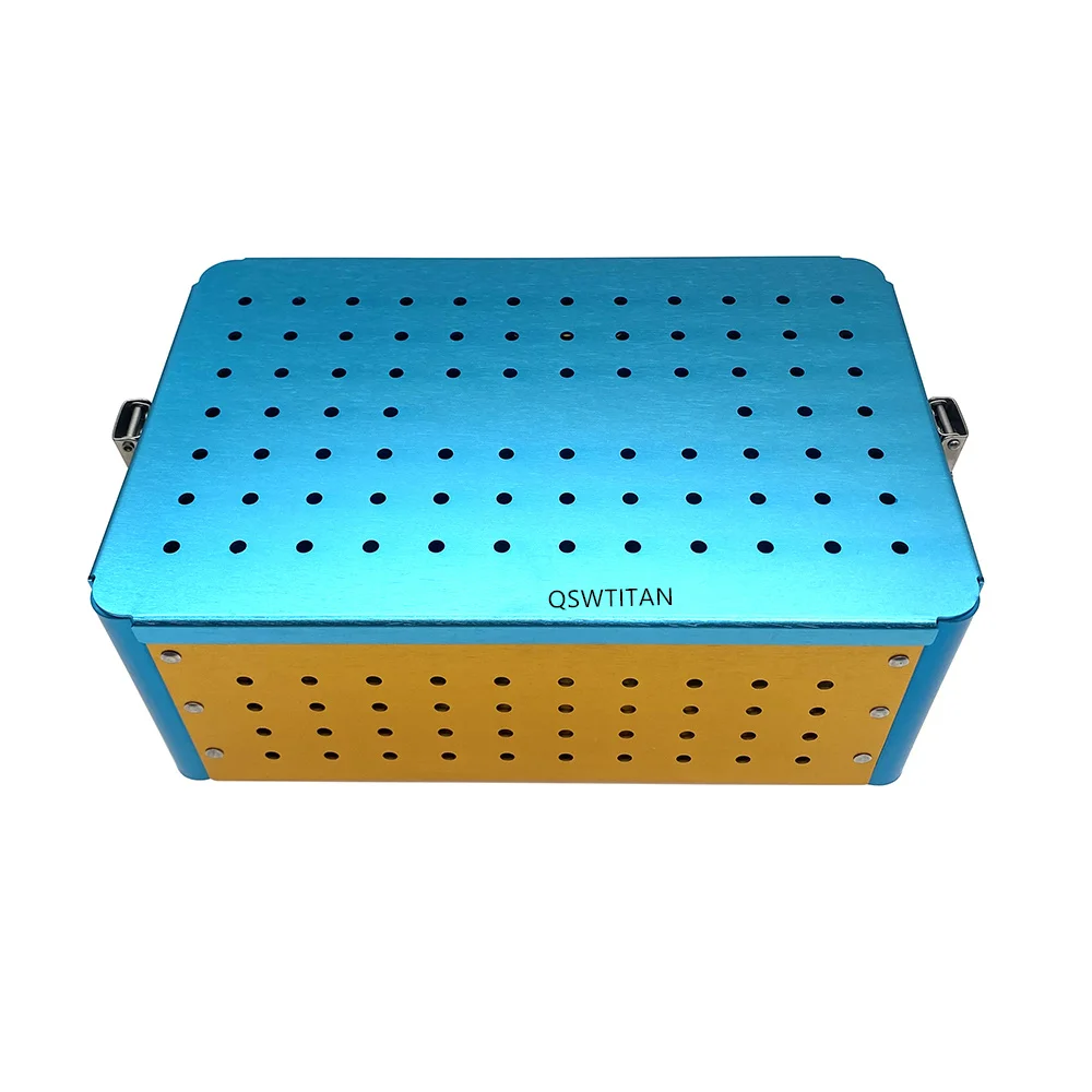 Aluminium Sterilization Case For Opthalmic Dental Surgical Instrument Tools Disinfection Tray Box