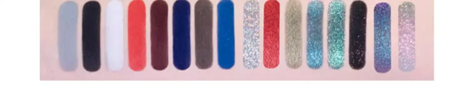 QianYan 16Colors Pink Brown Cowboy Blue Smoky Eyeshadow Christmas Multicolor Matte Pearl Eye Makeup Palette