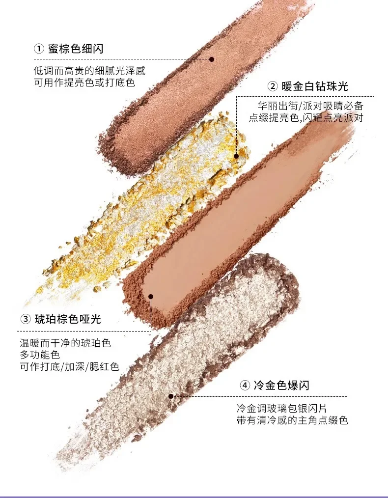 QianYan 16Colors Pink Brown Cowboy Blue Smoky Eyeshadow Christmas Multicolor Matte Pearl Eye Makeup Palette