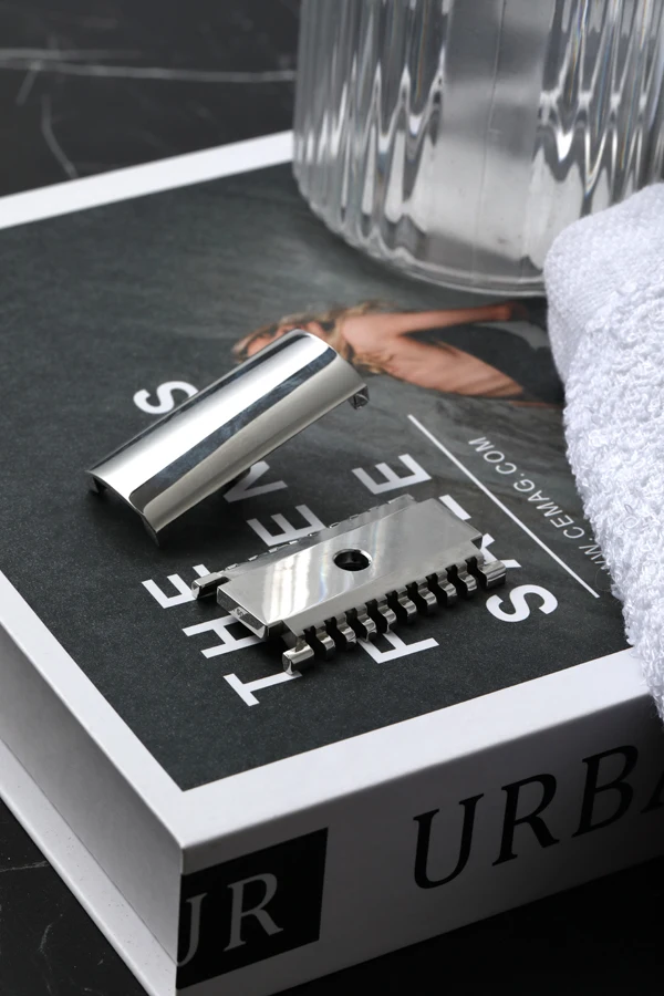 YAQI 1.50 OC Sentinel SSP (316 Stainless Steel) Polished Safety Razor Head for Men With 1.5mm Blade Gap