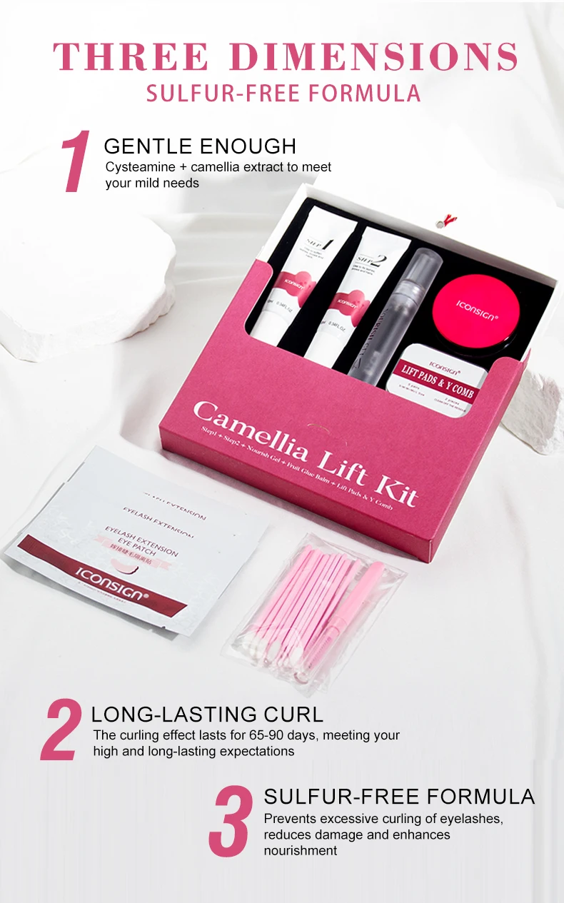 Semi-Permanent Brow or Lash Lift Kit Professional Eyelash Perm Kit Lamination Eyelash Lifting Perming Lashes Eyes Makeup