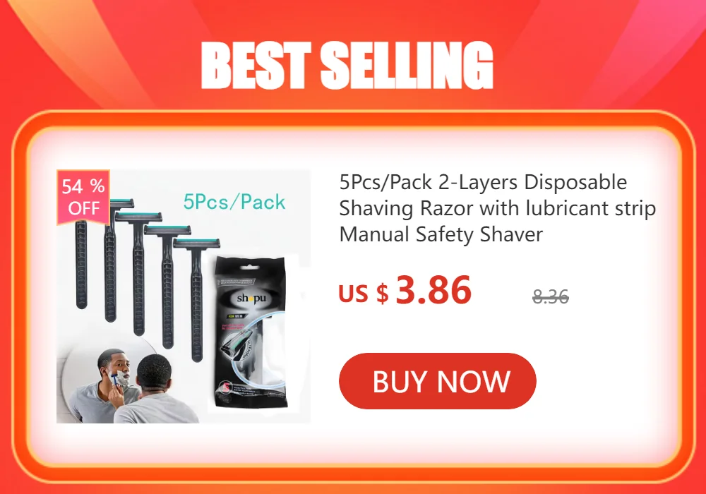 Vintage Shaver Stainless Steel Double Edge Safety Razor Set Shaving Tool Natural Bamboo Handle Manual Safety Razor Blade Shaver