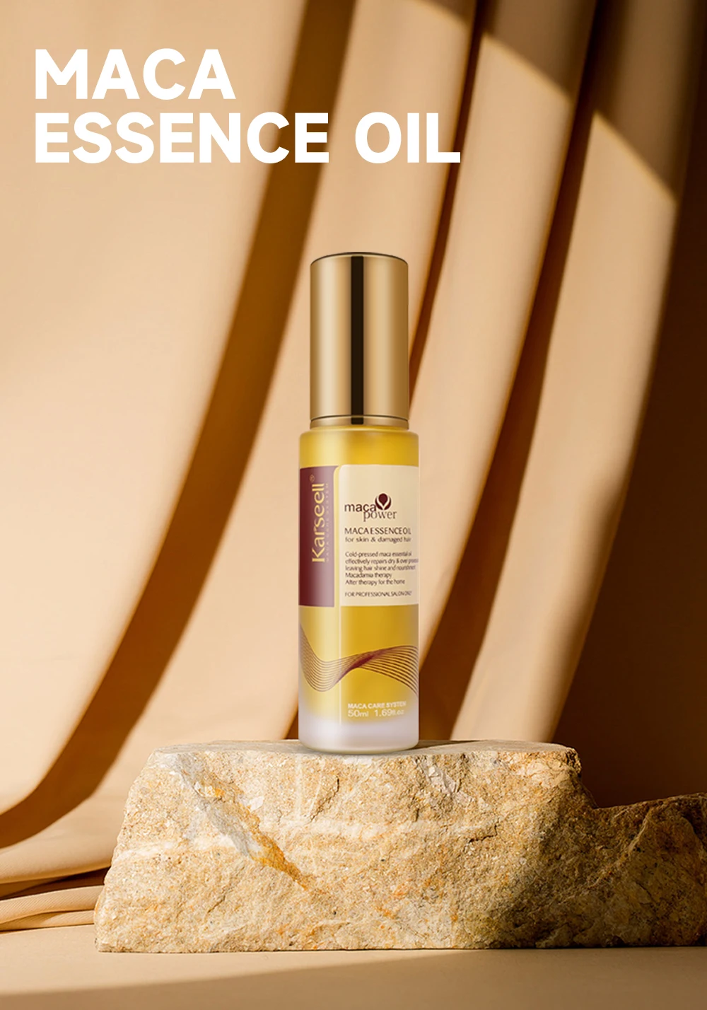 Karseell 50ml Moroccan Argan Oil for Hair Healing Cold Pressed Weightless Argan Oil Hair Serum for Dry Damaged Hair