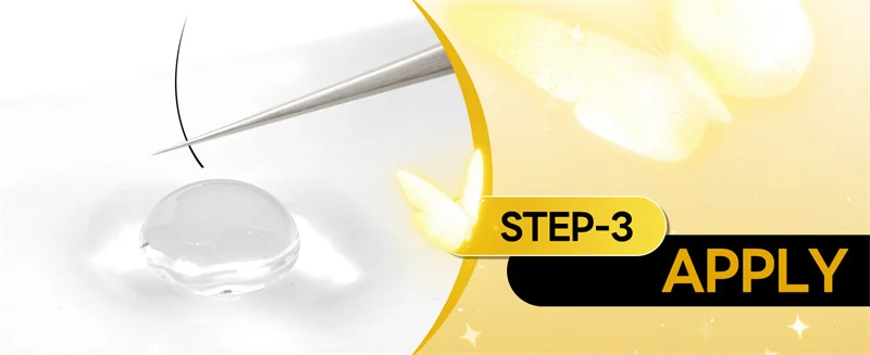 3 Bottles UV Eyelash Glue Gel 6ml Fake Lashes Eyelash Extension Adhesive Black Quick Dry Long-Lasting Professional Supplies Tool
