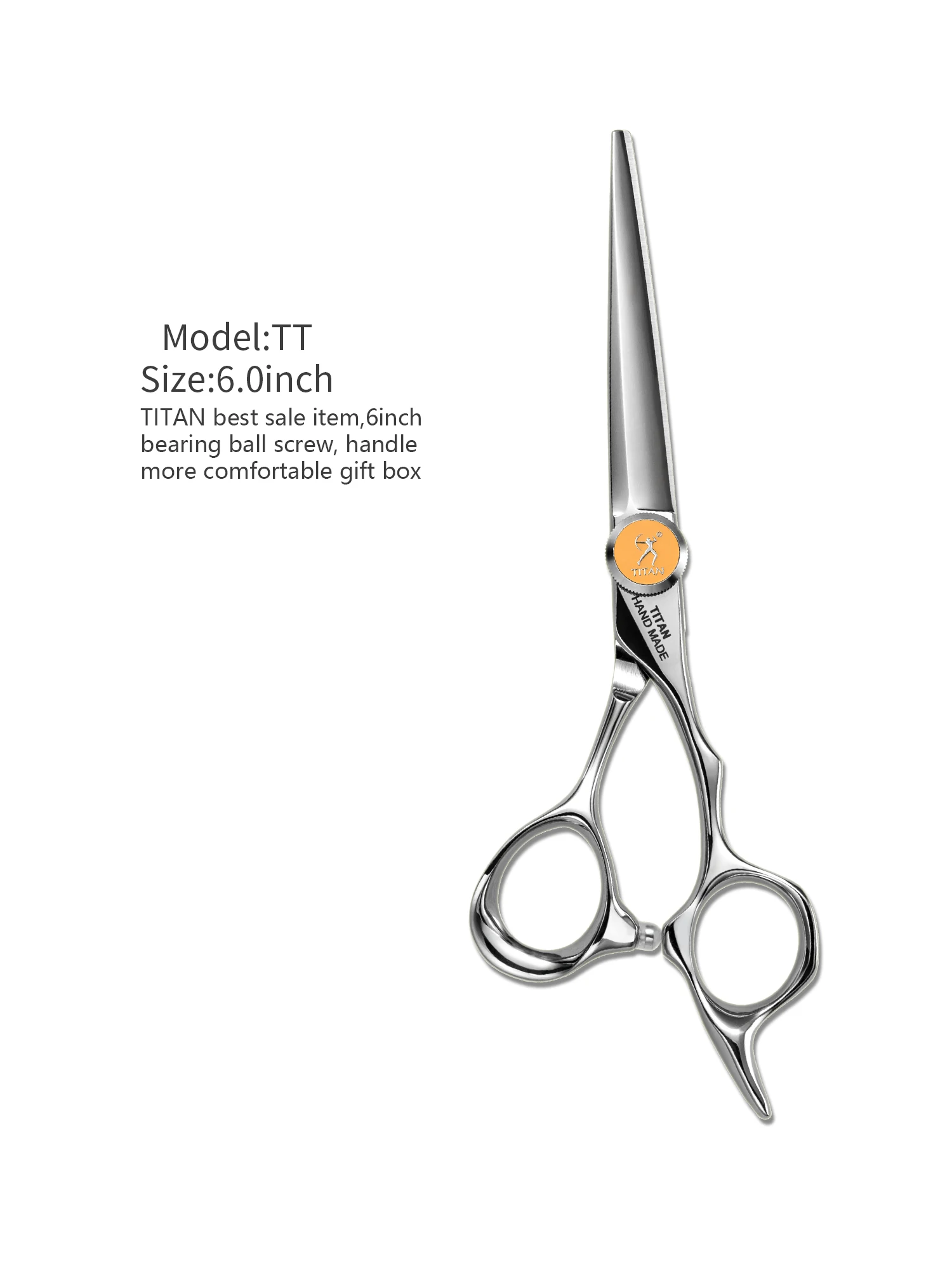 Titan Professional Hair Scissors Thinning Cutting Barber Hair Shears Scissor Hairdressing Scissors 5.5/6.0/6.5/7.0inch 440C