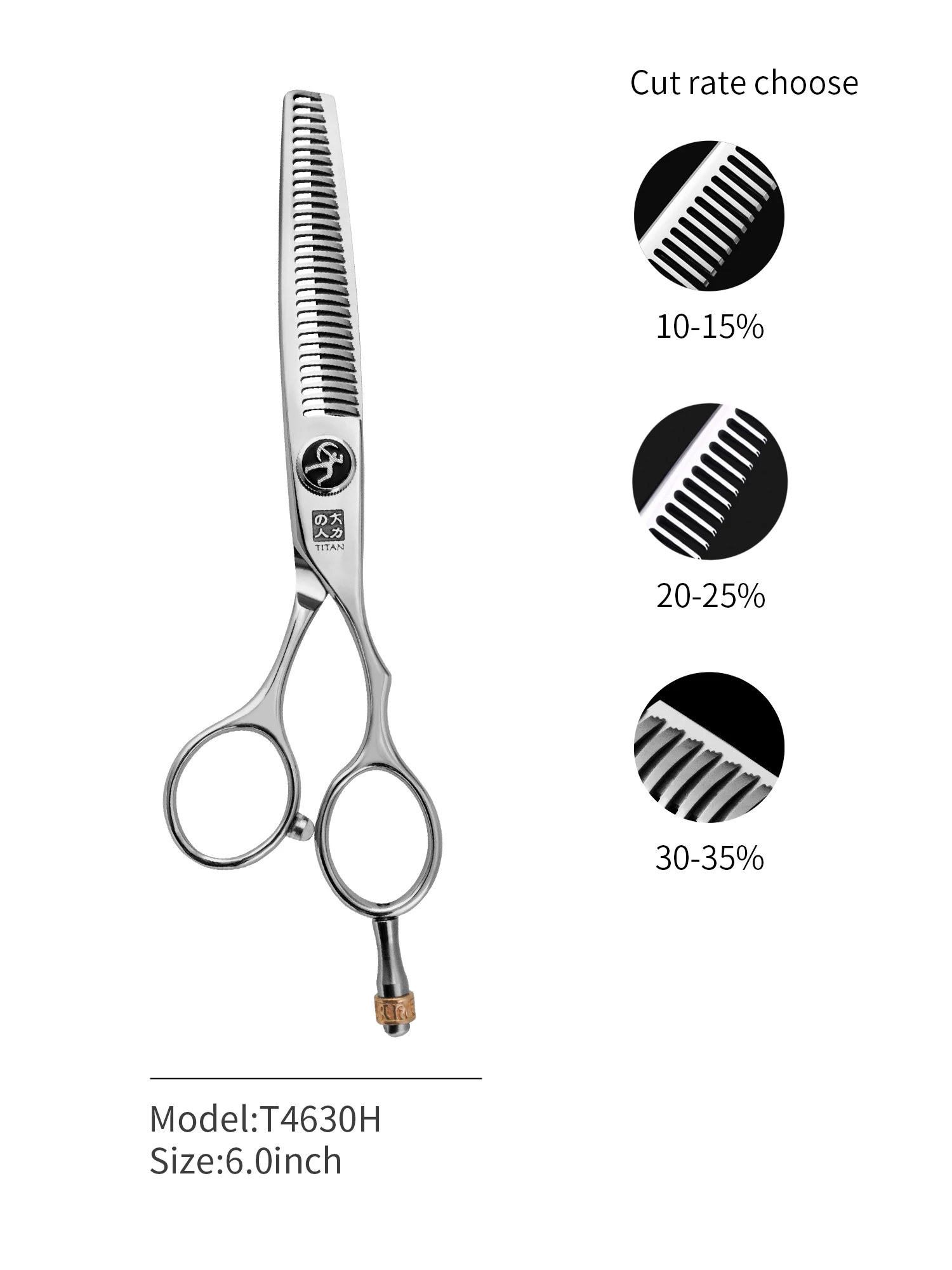 Titan Professional Hair Scissors 5.5 and 6.0 Inch Barber Scissors Cutting Thinning Scissors
