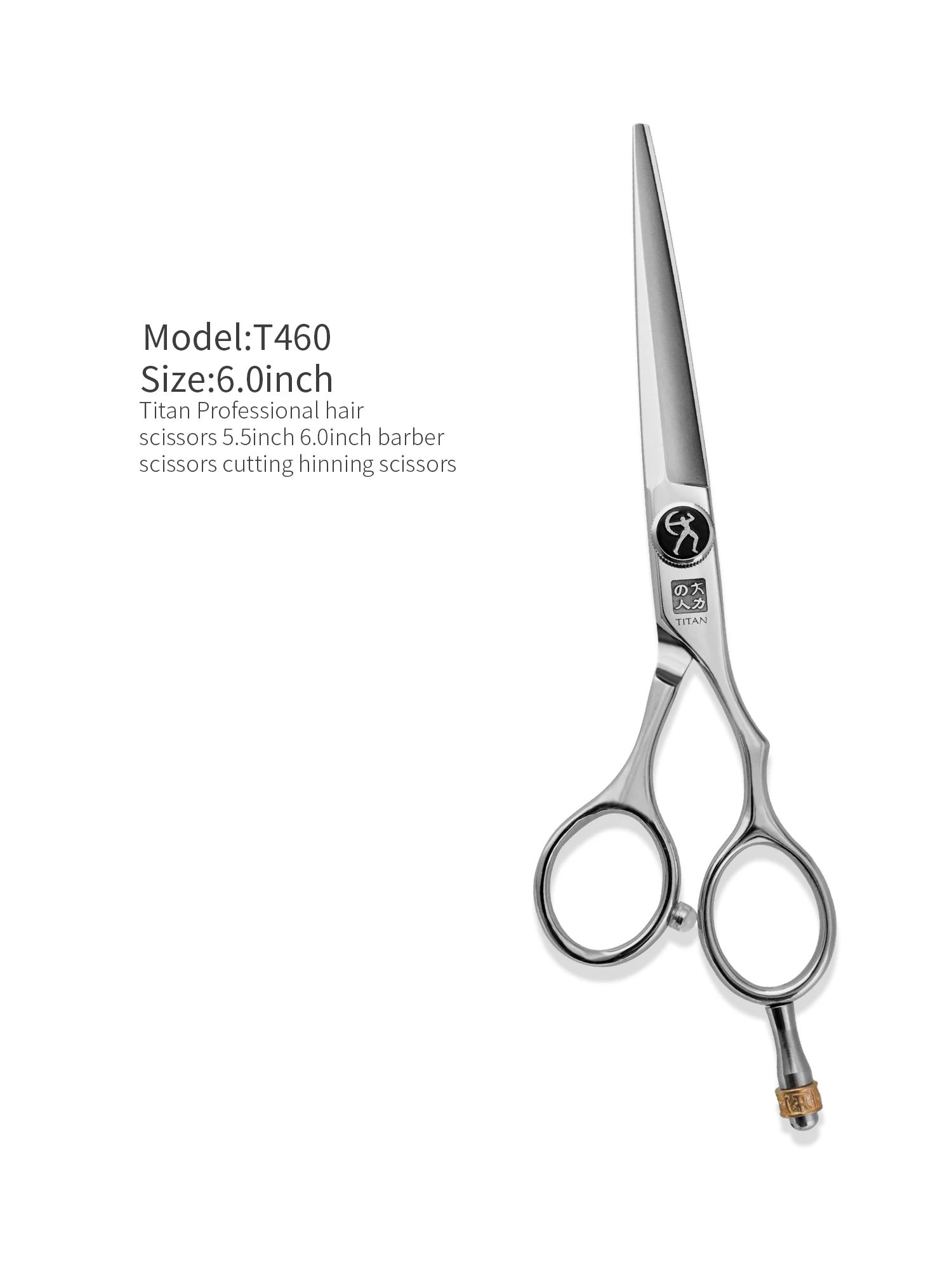 Titan Professional Hair Scissors 5.5 and 6.0 Inch Barber Scissors Cutting Thinning Scissors
