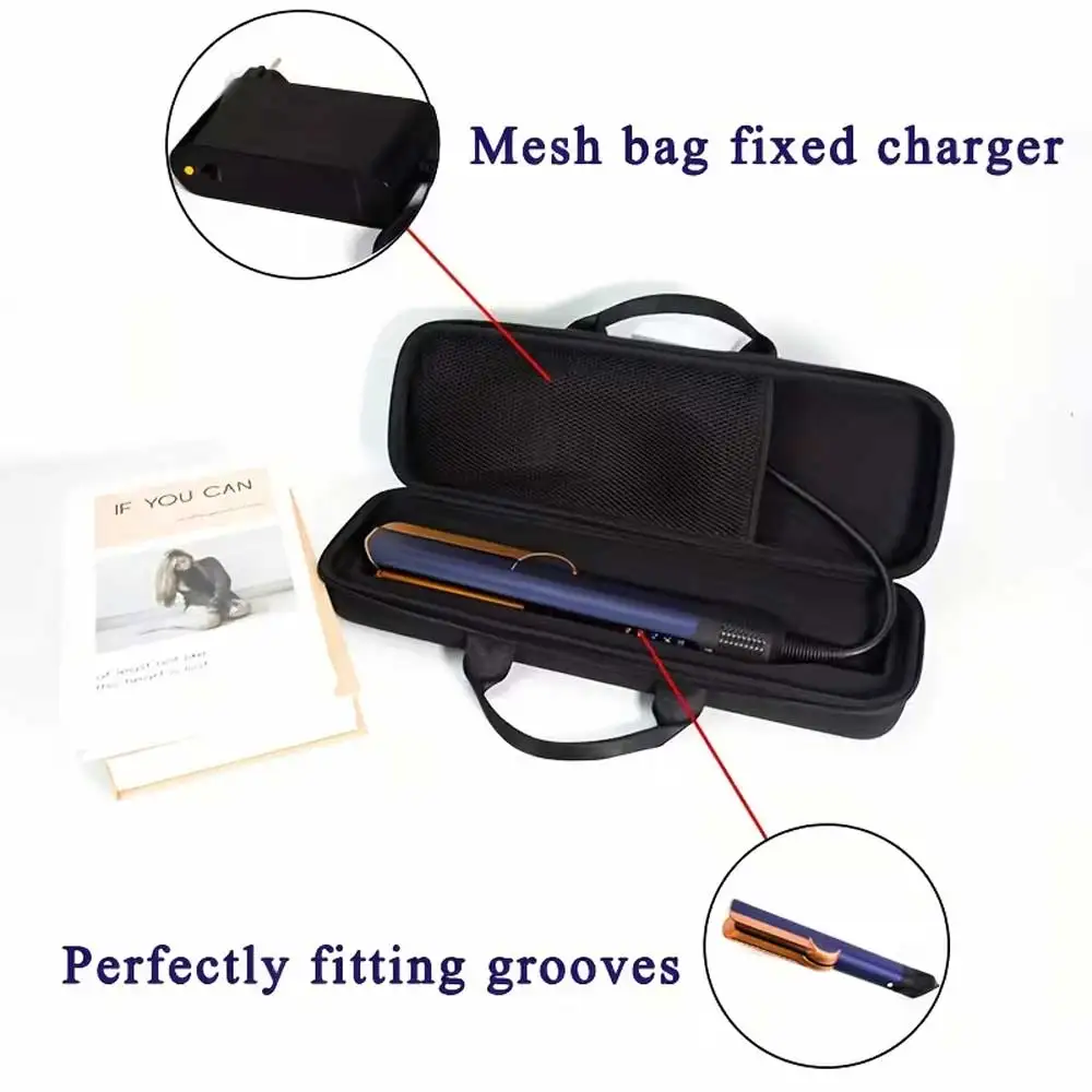Travel Case for Dyson Airstrait Straightener/Corrale Hair Straightener Stroage Hard Case (Only Case)