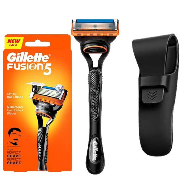 Gillette Fusion 5 Razor Men's Shaving Set 5 Layers Safety Manual Shaving Head Anti-Friction Blade Beard Shaver Refills Self Care