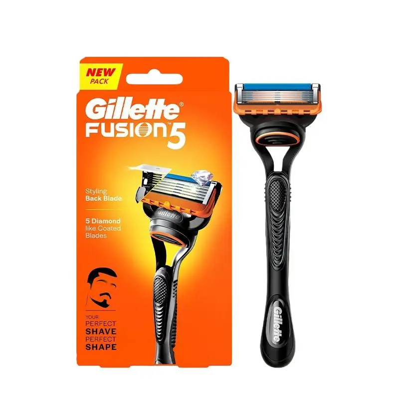 Gillette Fusion 5 Razor Men's Shaving Set 5 Layers Safety Manual Shaving Head Anti-Friction Blade Beard Shaver Refills Self Care