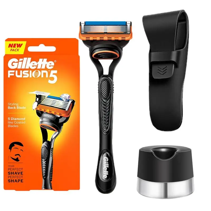 Gillette Fusion 5 Razor Men's Shaving Set 5 Layers Safety Manual Shaving Head Anti-Friction Blade Beard Shaver Refills Self Care
