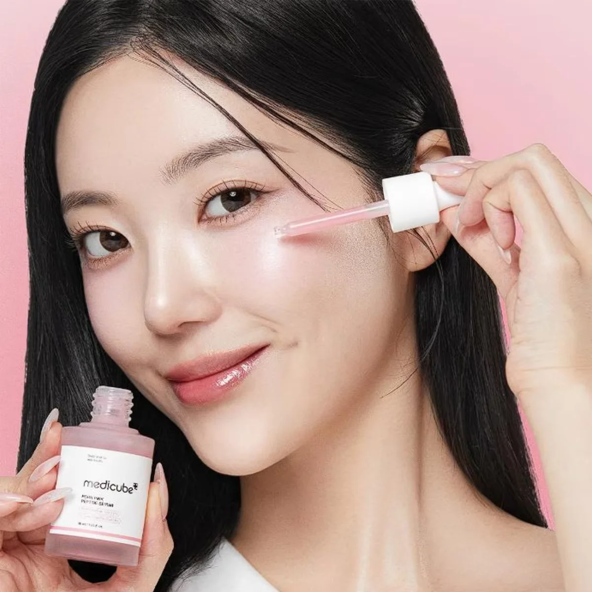 Medicube Salmon DNA PDRN Pink Peptide Serum,Smooth&Fast-Absorbing,Refreshing&Non-Sticky,Korean Skincare,K-Beauty,Korean Makeup