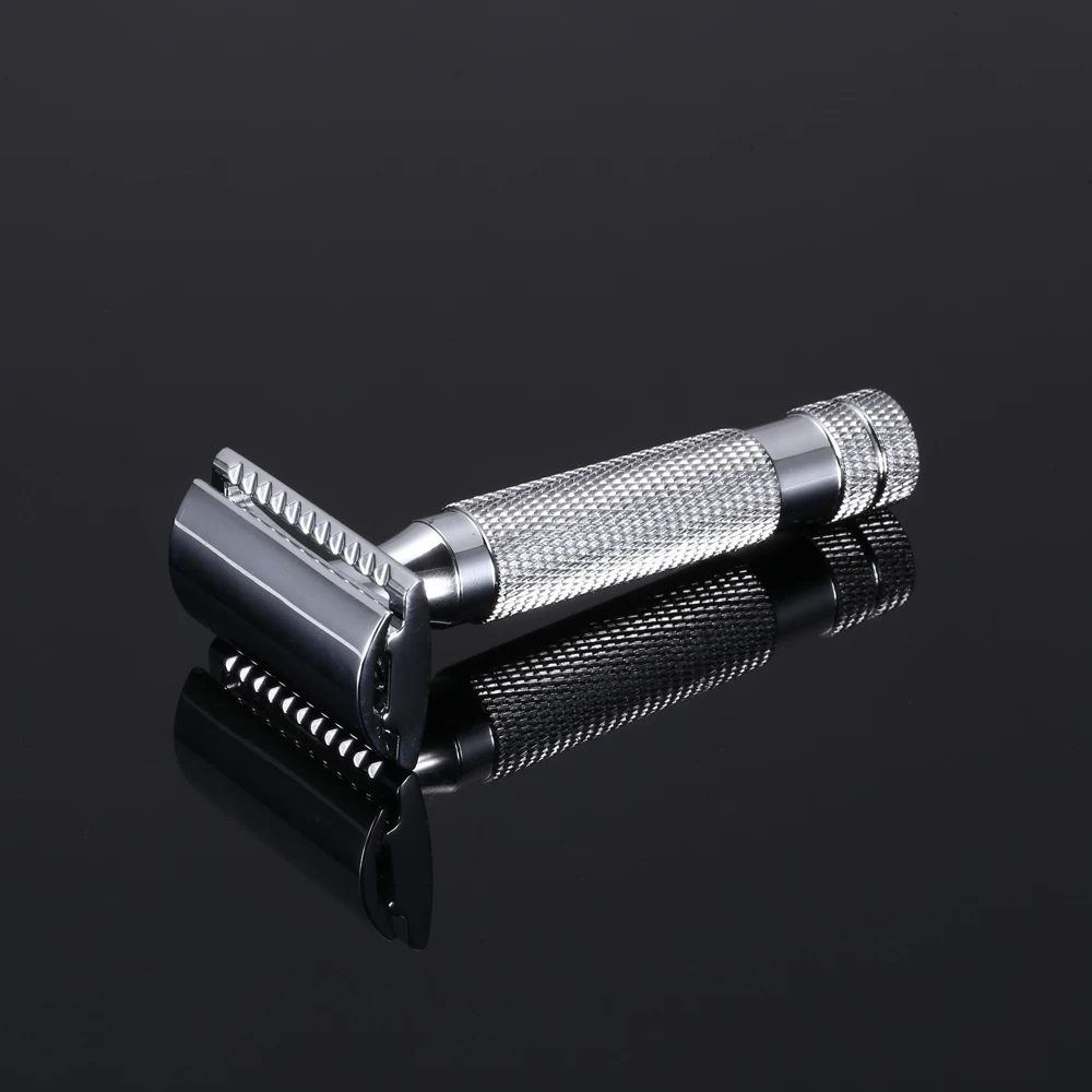 5 Blades 1 Razor Men Shaving Classic Safety Razor Copper Alloy Manual Razors Double Edge Razor Travel Kit Wet Shaver