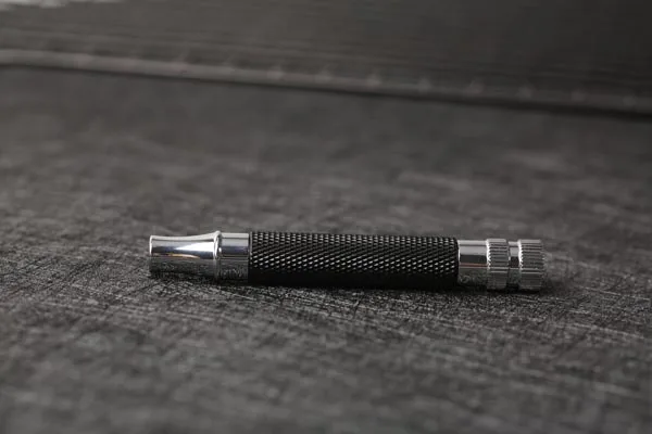 Yaqi Black and Chrome Color Brass Safety Razor Handle for Mens