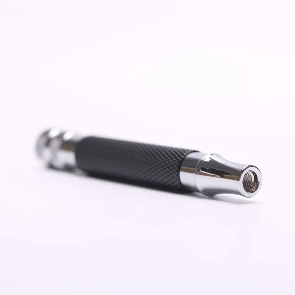 Yaqi Black and Chrome Color Brass Safety Razor Handle for Mens