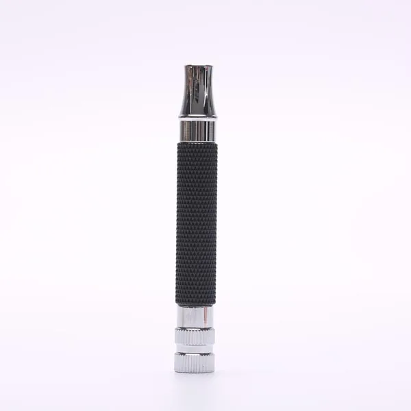 Yaqi Black and Chrome Color Brass Safety Razor Handle for Mens