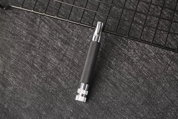 Yaqi Black and Chrome Color Brass Safety Razor Handle for Mens