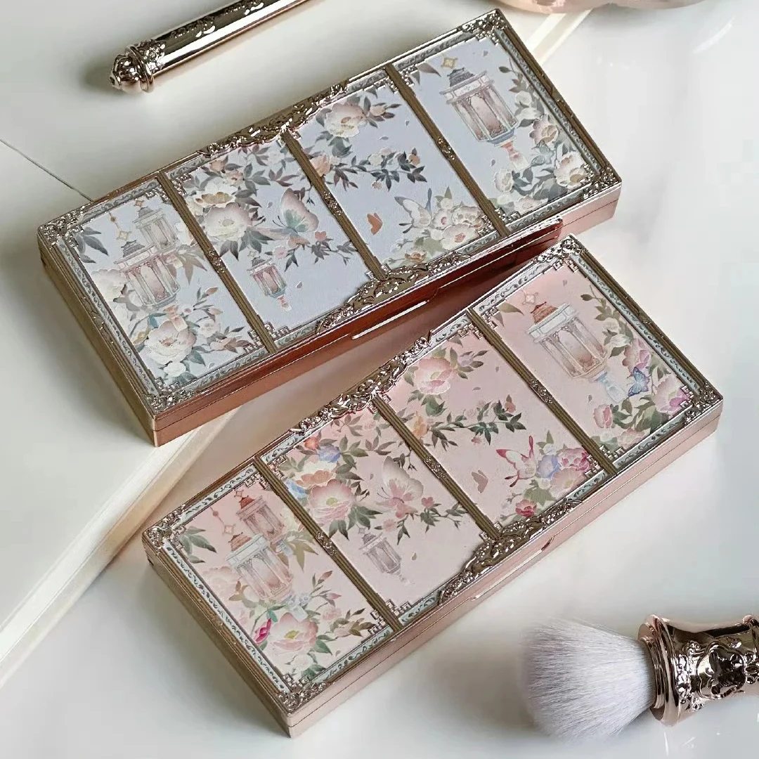 Flower Knows Chocolate Contour Palette Highlighter Face Sculpting Makeup Waterproof Long Lasting Bronzer Nose Vegan Beauty