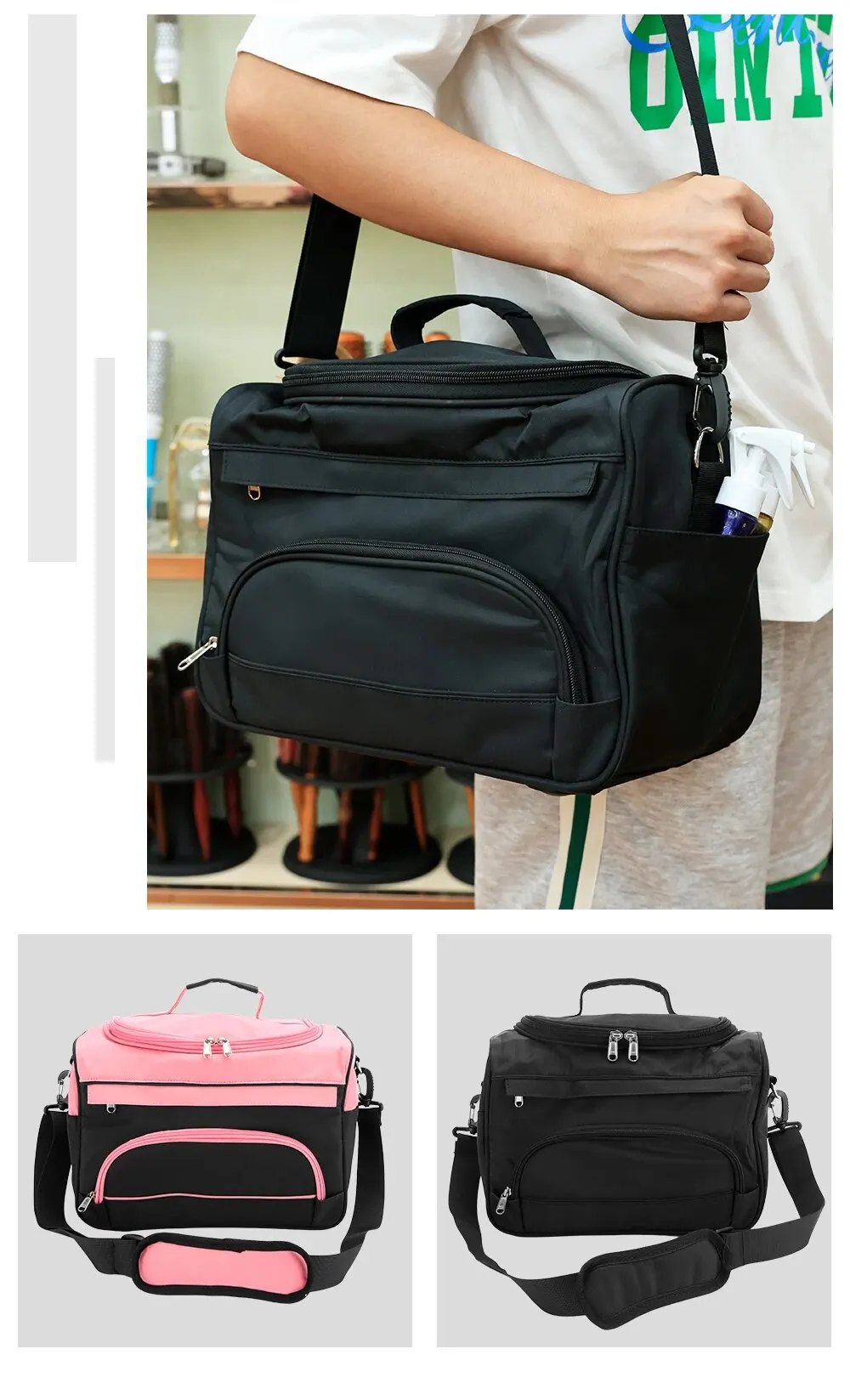 Portable Makeup Bag Salon Nail Tattoo Waterproof Storage Case Beauty Cosmetic Organiser Professional Hairstylist Travel Bag