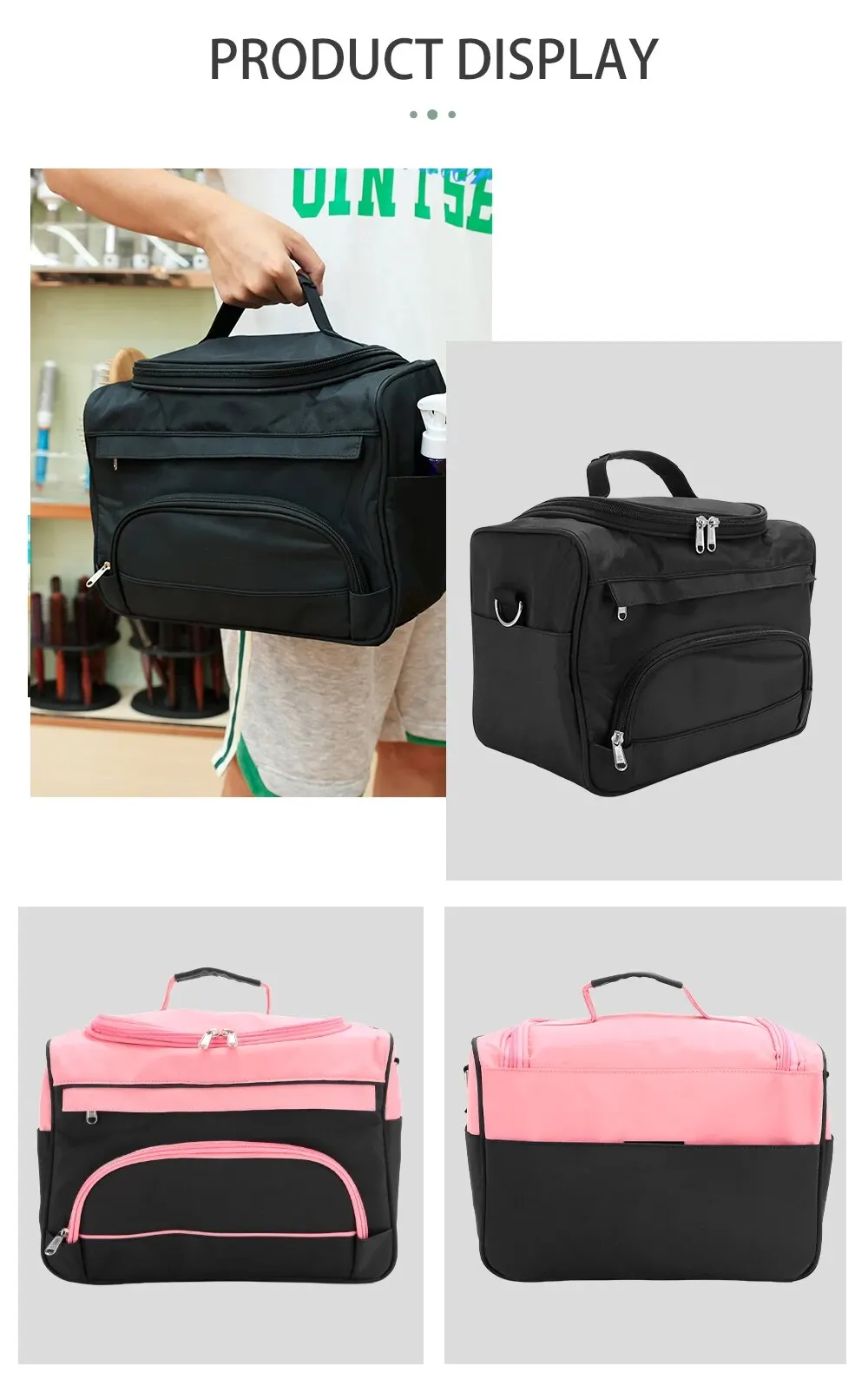 Portable Makeup Bag Salon Nail Tattoo Waterproof Storage Case Beauty Cosmetic Organiser Professional Hairstylist Travel Bag