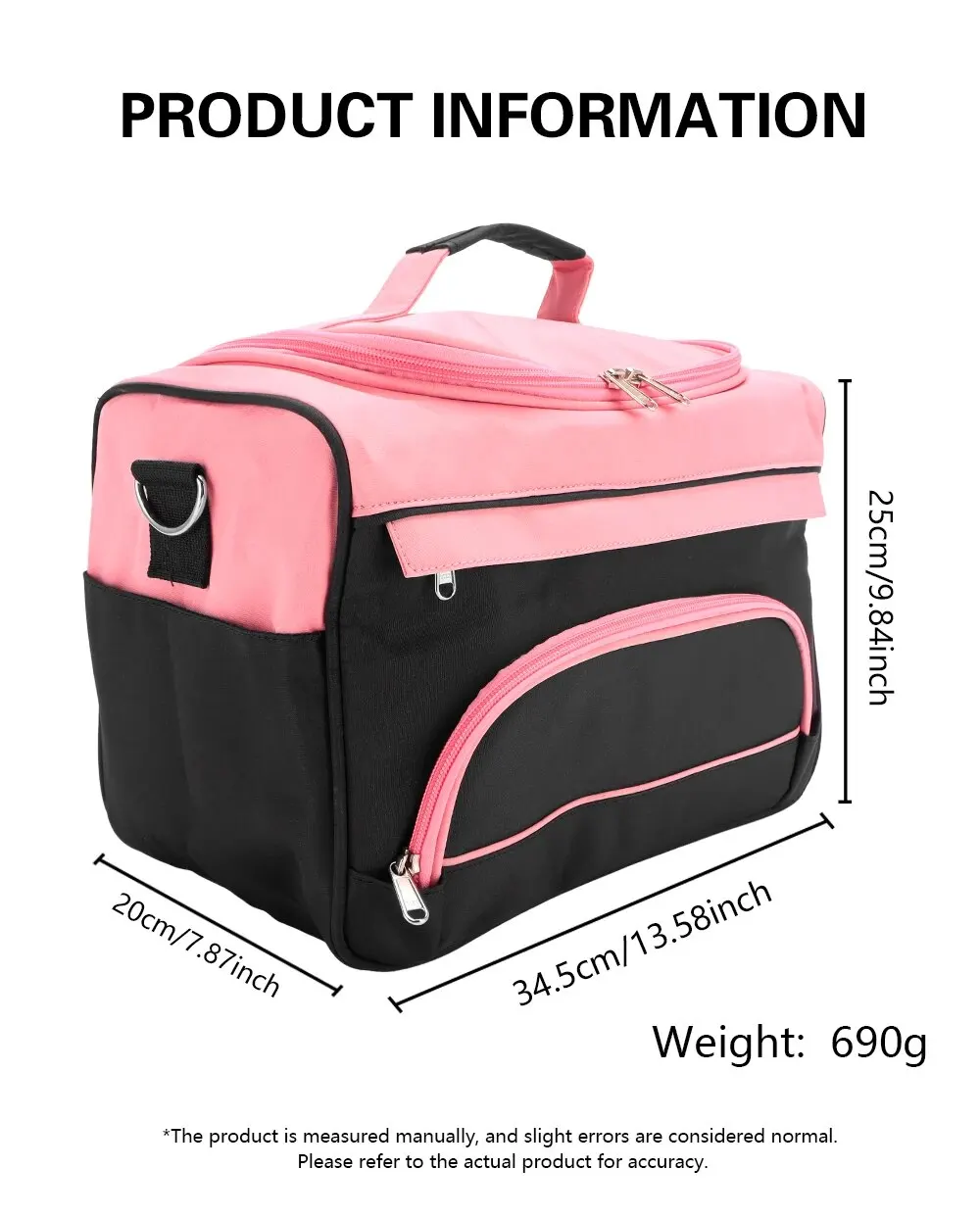 Portable Makeup Bag Salon Nail Tattoo Waterproof Storage Case Beauty Cosmetic Organiser Professional Hairstylist Travel Bag