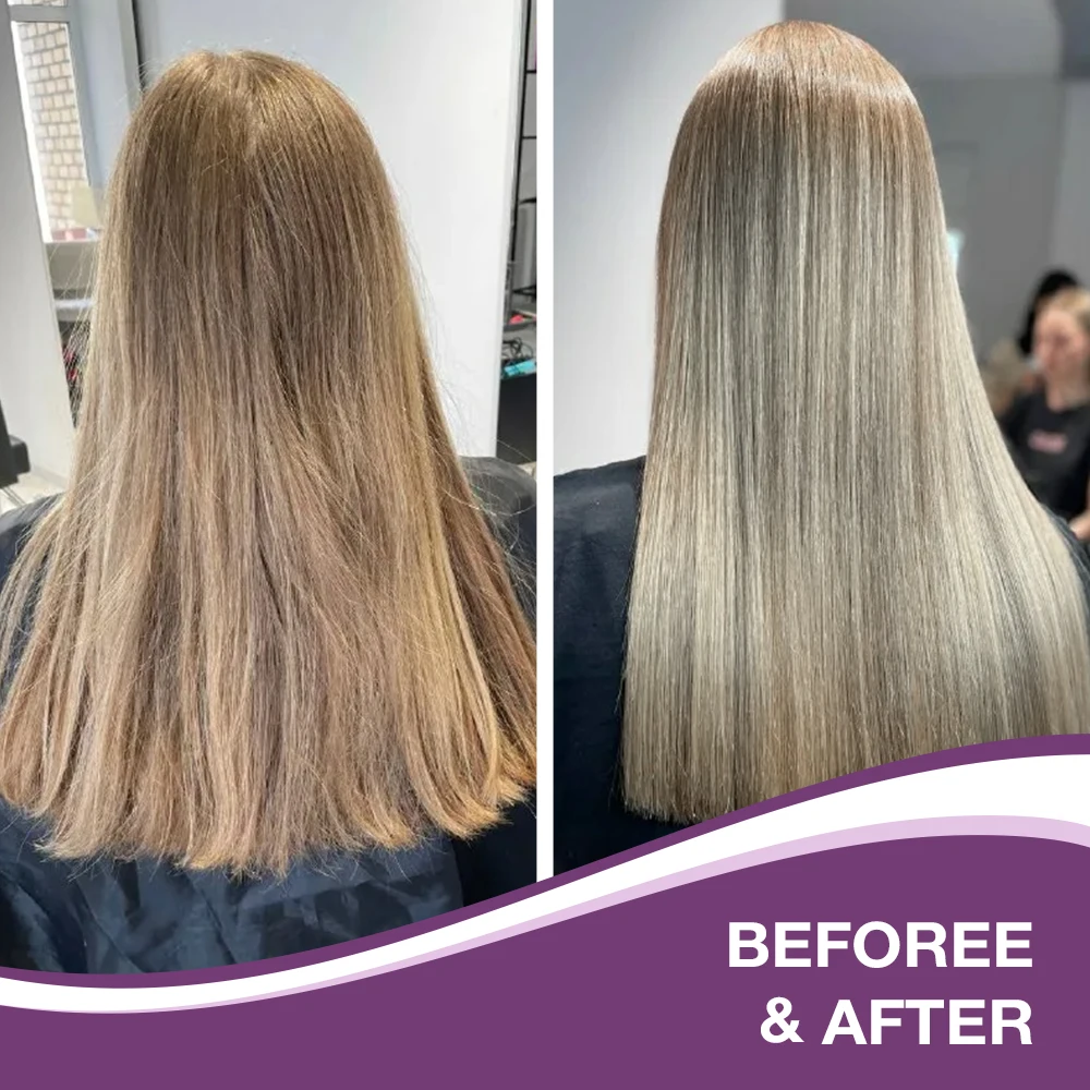 Karseell Purple Hair Mask Purple Shampoo Professional Neutralizes Brass Yellow Tones For Blonde Silver Gray Highlighted Hair
