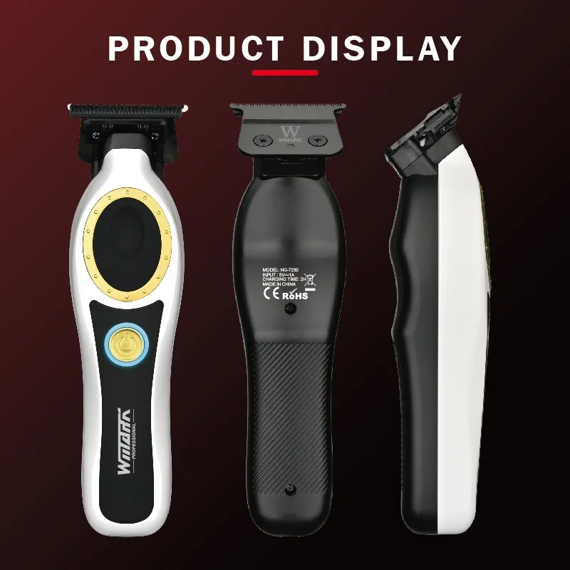 New Hair Clippers WMARK NG-7230 Oil Head Finishing Electric Hair Clippers Selling Hot Charging Seat Hair Salon