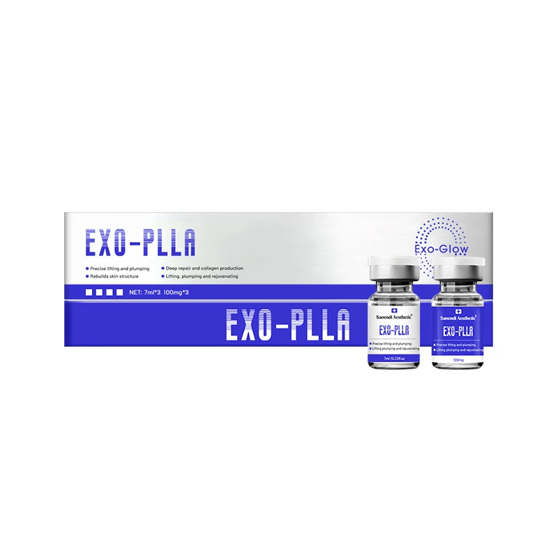 Exo Exomas Pdrn Stem Cell Serum for Face Collagen SkinBooster Repair Essence Facial Anti-wrinkle care 7ML*3Vial+100mg*3Vial