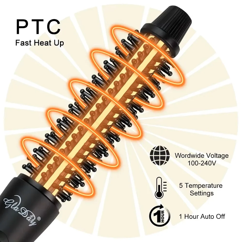 Best Seller Curling Iron Short Hair Fluffy Electric Curling Comb Household Men's Styling Perm Artifact Hair Care