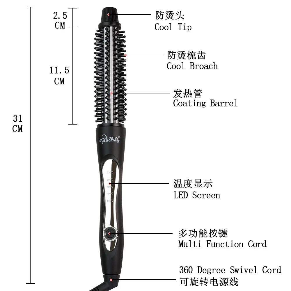 Best Seller Curling Iron Short Hair Fluffy Electric Curling Comb Household Men's Styling Perm Artifact Hair Care