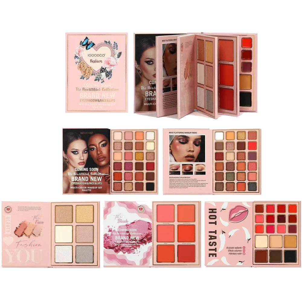 78 Colors Glitter Eyeshadow Palette Matte Waterproof Bookish Eyeshadow Palette Collection Blush All-in-One Multi-Color Makeup