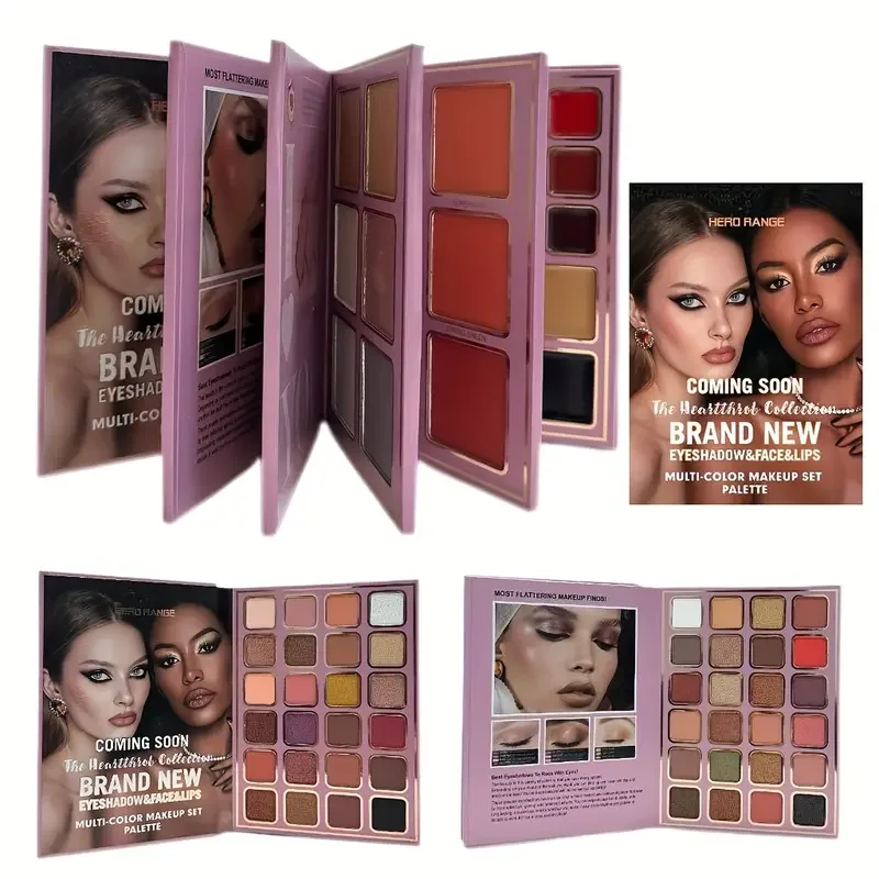 78 Colors Glitter Eyeshadow Palette Matte Waterproof Bookish Eyeshadow Palette Collection Blush All-in-One Multi-Color Makeup