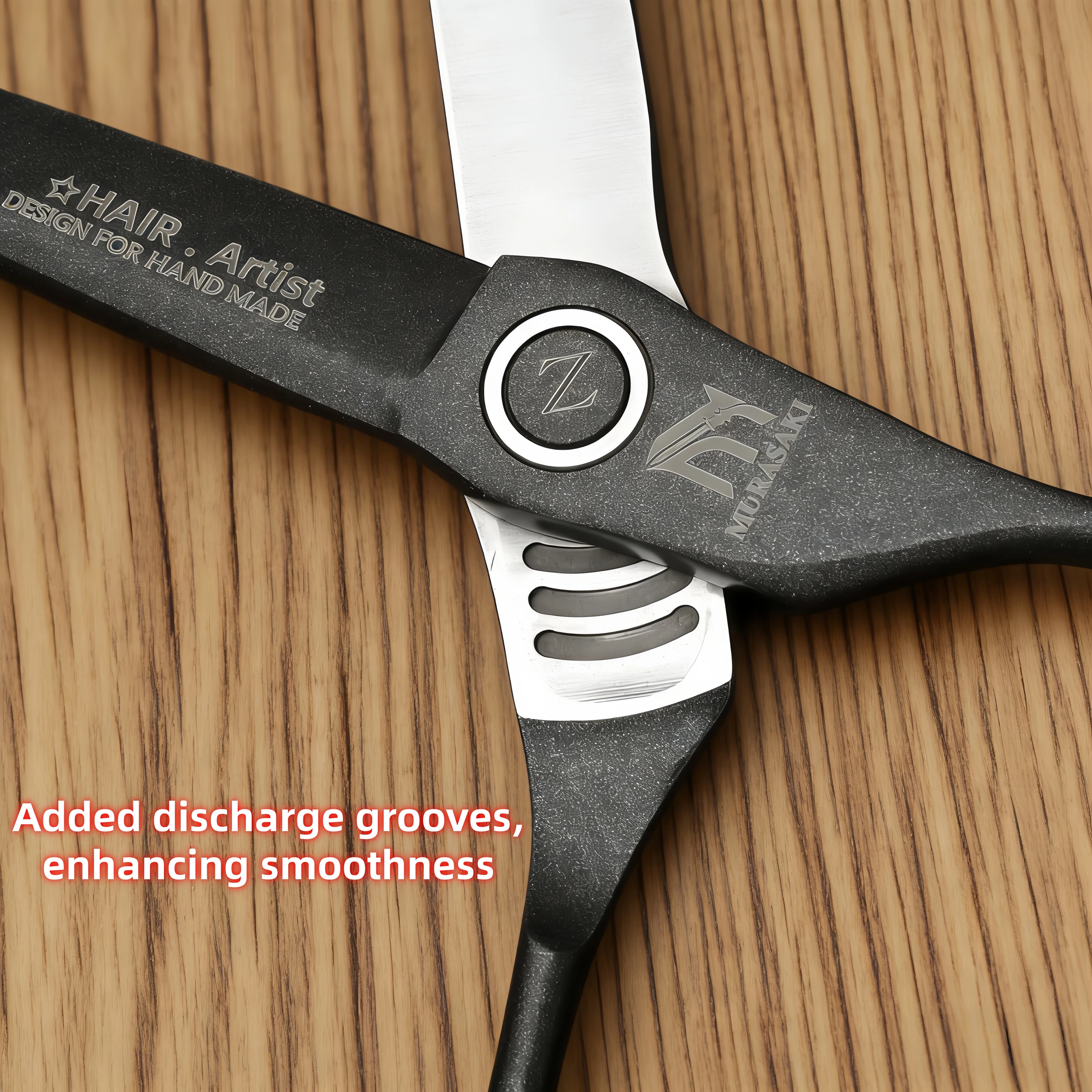 MURASAKI 6.2 inch Hairdressing Scissors, Japanese VG10 Steel Professional Barber Shears, Salon High Quality Hair Cutting Machine