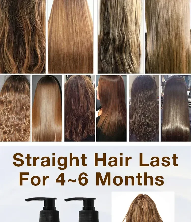 PURC Keratin Straightening Treatment Brazilian Keratin Hairs Treatment Curly Repair Smoothing Hair Care Lavender Salon Products
