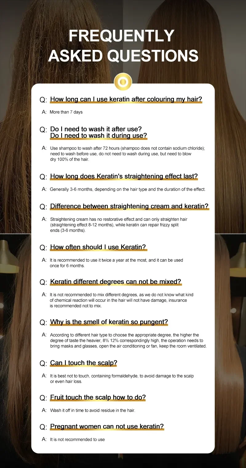 PURC Keratin Straightening Treatment Brazilian Keratin Hairs Treatment Curly Repair Smoothing Hair Care Lavender Salon Products