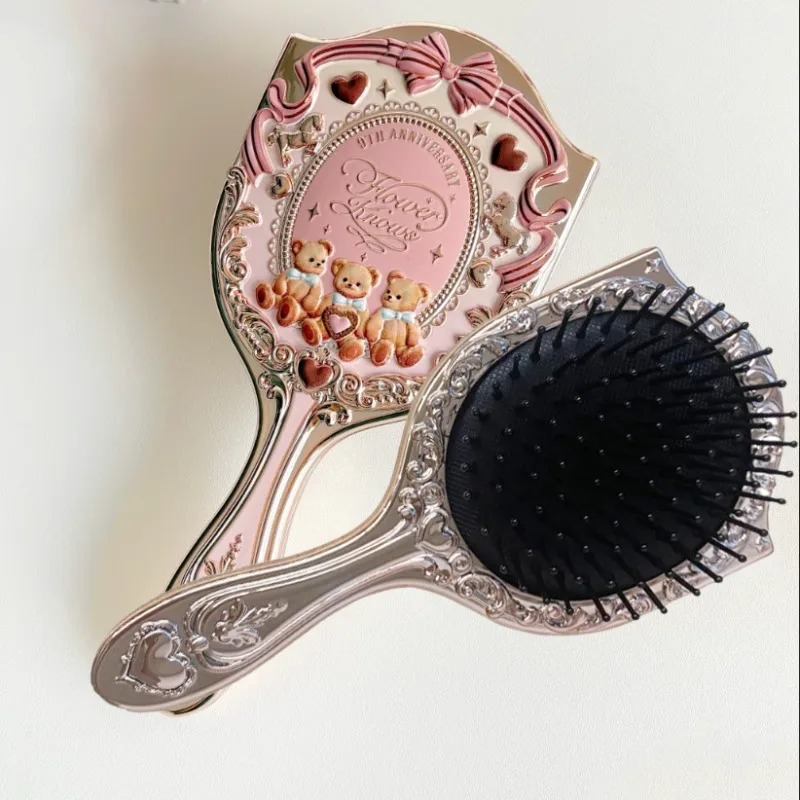 Flower Knows Makeup Kit Sweetie Bear Concealer Palette Silk Satin Blusher Lip Jelly Mirror Hair Clip Makeup Bag Mini Powder Set