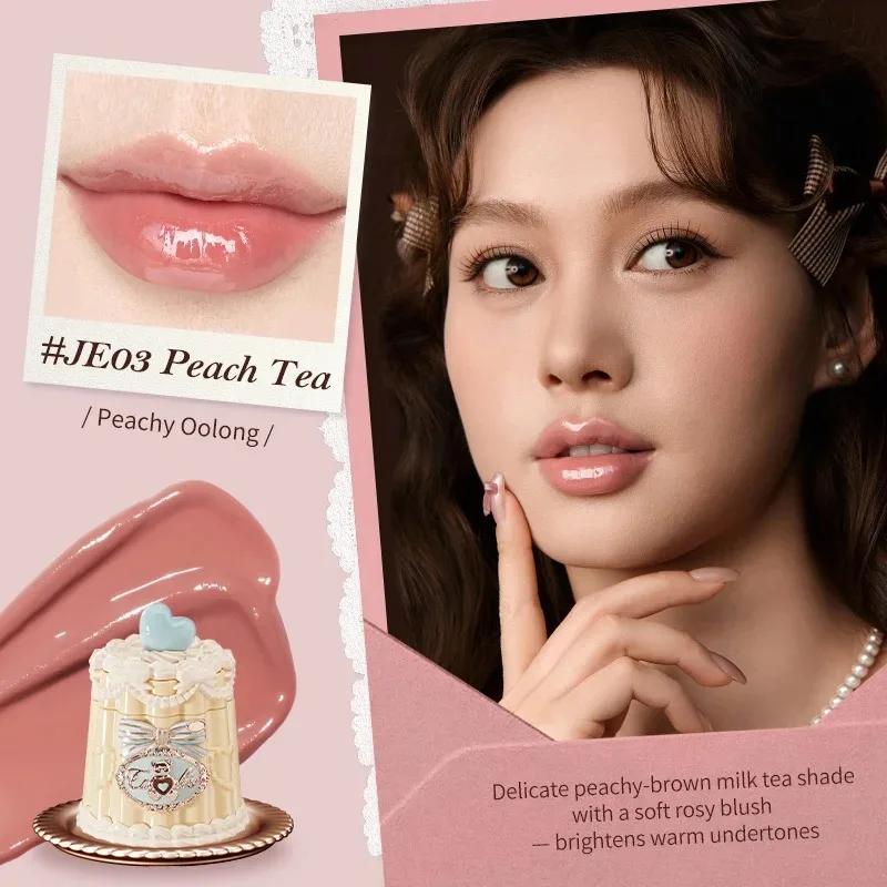 Flower Knows Makeup Kit Sweetie Bear Concealer Palette Silk Satin Blusher Lip Jelly Mirror Hair Clip Makeup Bag Mini Powder Set