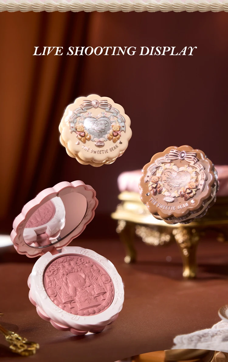 Flower Knows The Sweetie Bear Collection Silk Satin Blush