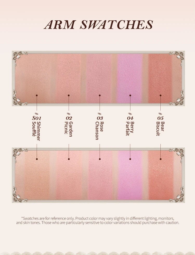 Flower Knows The Sweetie Bear Collection Silk Satin Blush