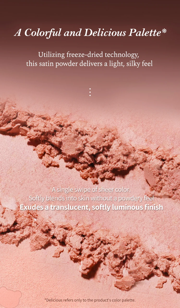 Flower Knows The Sweetie Bear Collection Silk Satin Blush