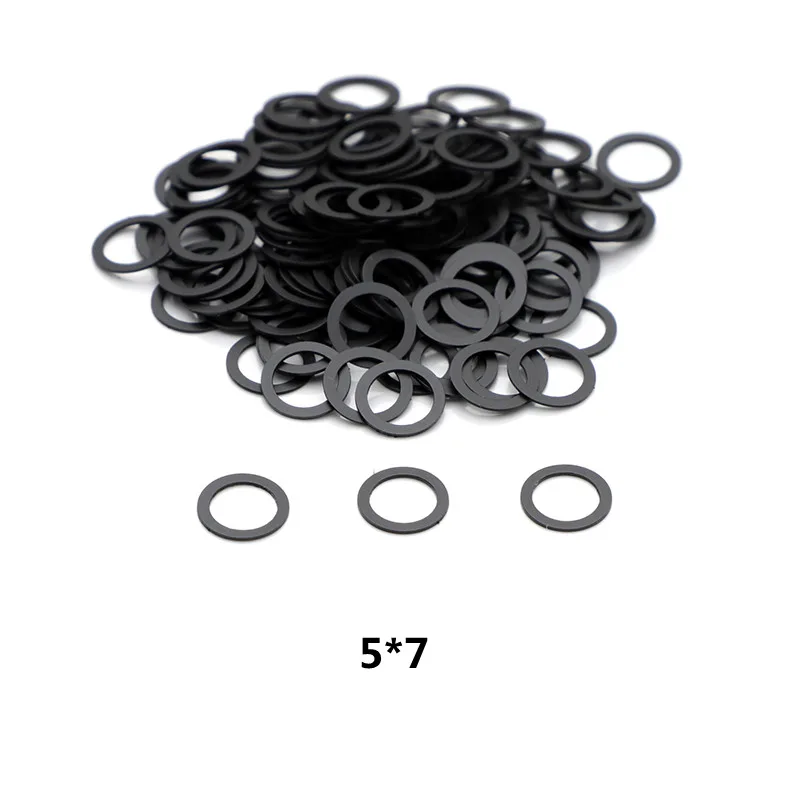 1000pcs/Lot New Black Graphite Gaskets For Screws Professional Hairdressing Scissors Accessories 3 Sizes Mix 5*7/4*6/4*7mm