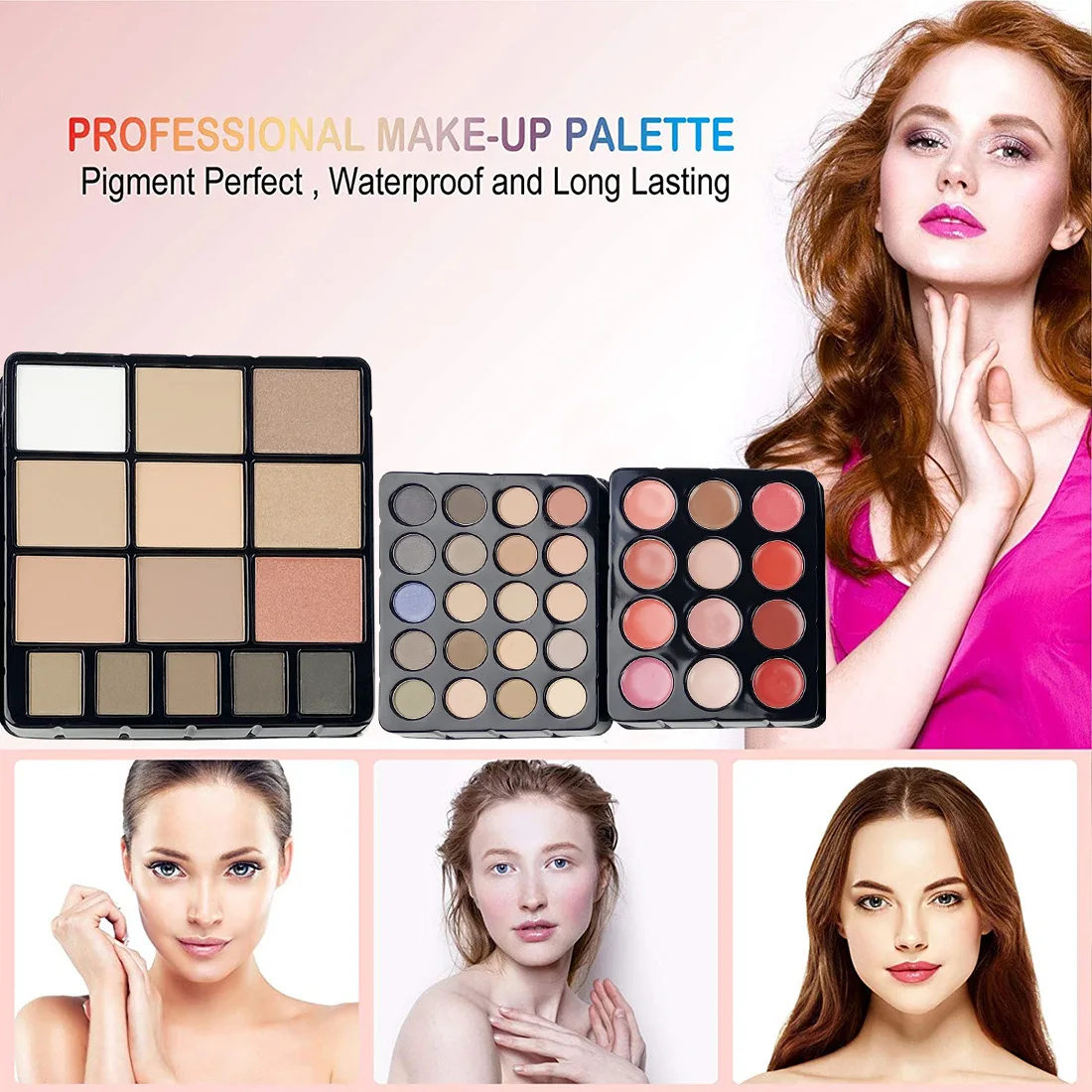 Professional Beauty Cosmetic Kit Lipsticks Lip Liner Face Powder Contour Shades Concealers Combination Makeup Set Gift For Women