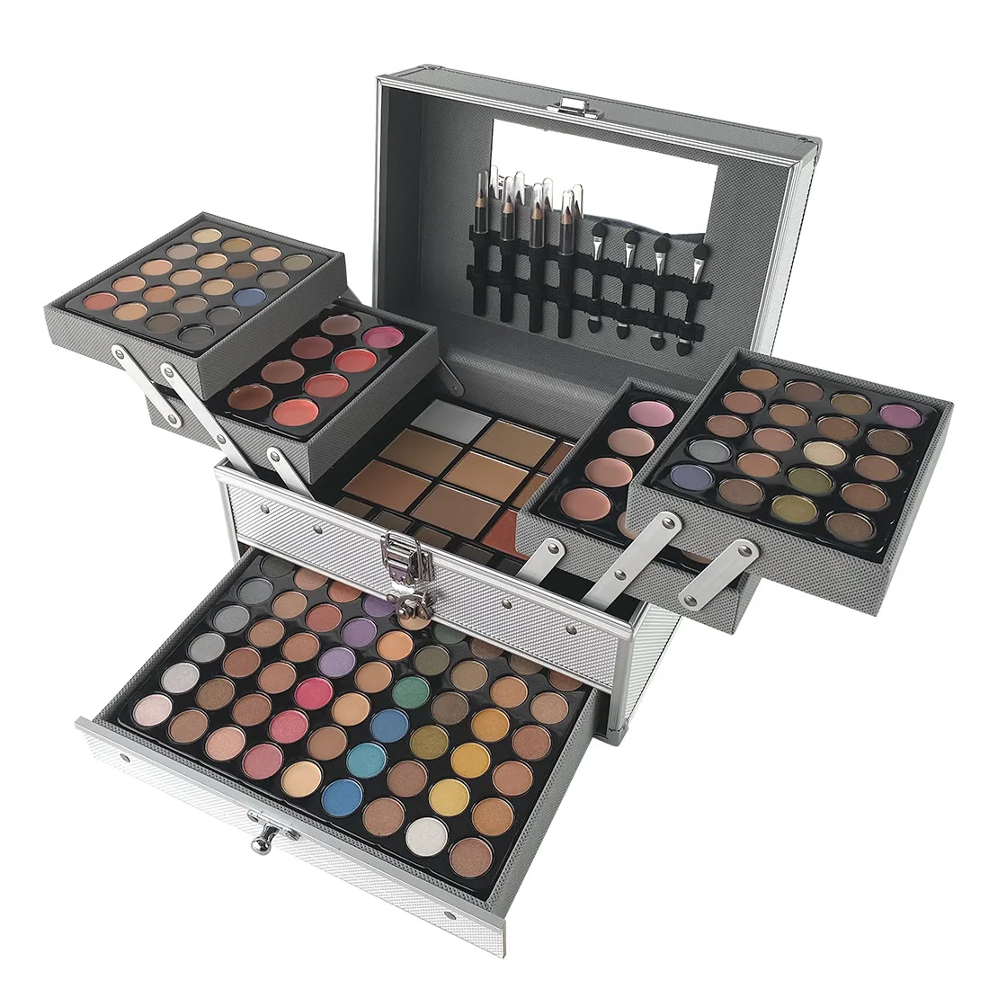 Professional Beauty Cosmetic Kit Lipsticks Lip Liner Face Powder Contour Shades Concealers Combination Makeup Set Gift For Women