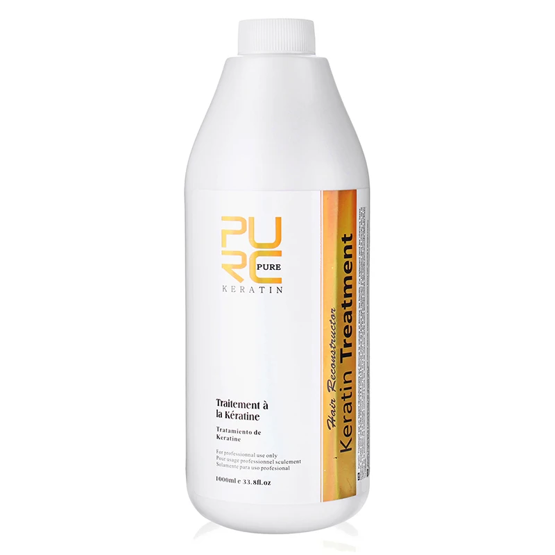 PURC Keratin Hair Treatment Set 300/1000 ml Curly Frizzy Hair Straightening Smooth Brazilian Keratin Products Salon Wholesalers