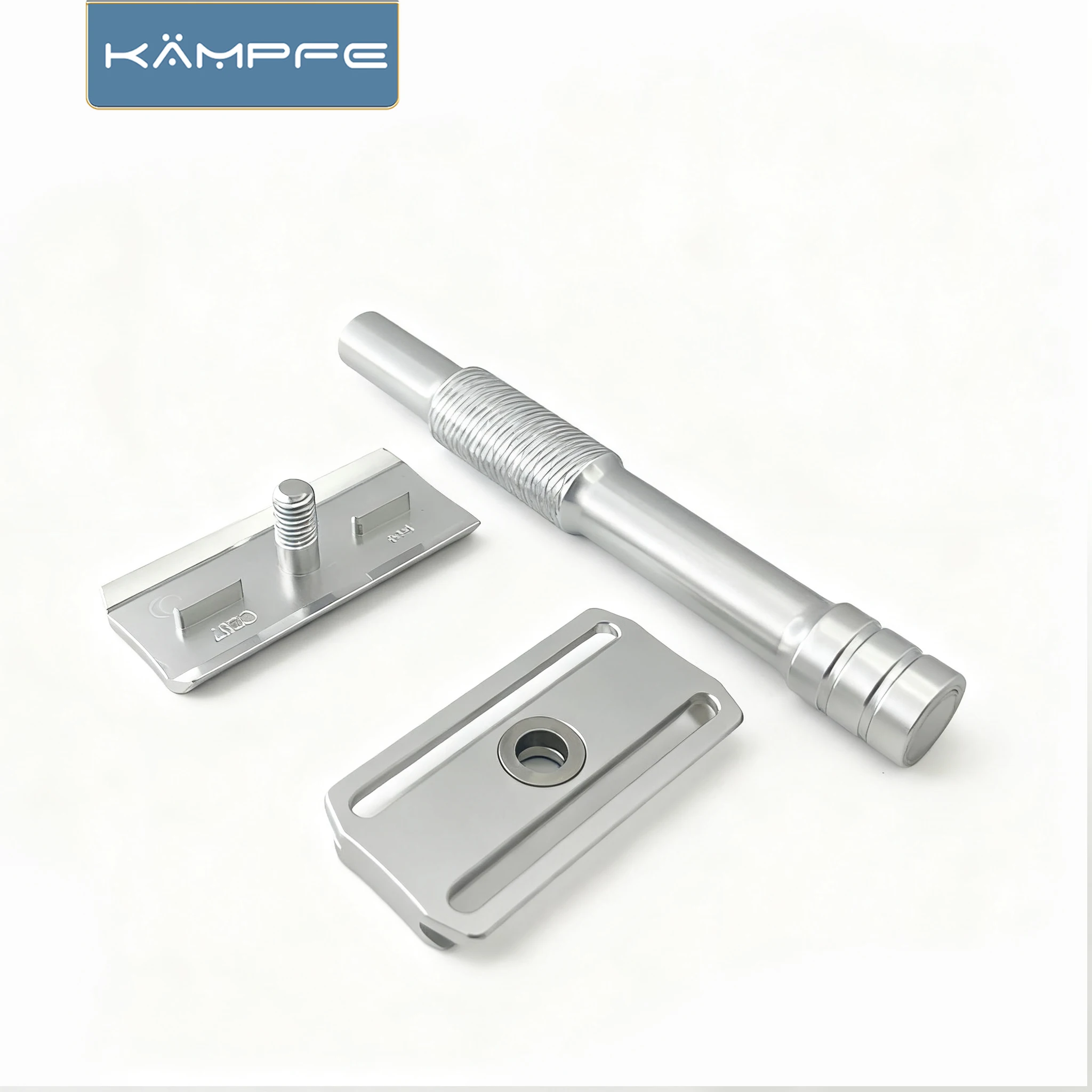 Kampfe Men's Vintage Double-Edged Razor Non-Slip Aluminium Wet & Dry Grooming Shaver for Smooth Shave 5 spare razor blades