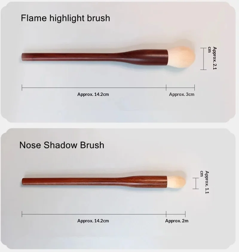 10PCS Sandalwood Makeup Brushes Set Powder Blush Foundation Blender Sculpting Eye Shadow Professional Beauty Make Up Brush